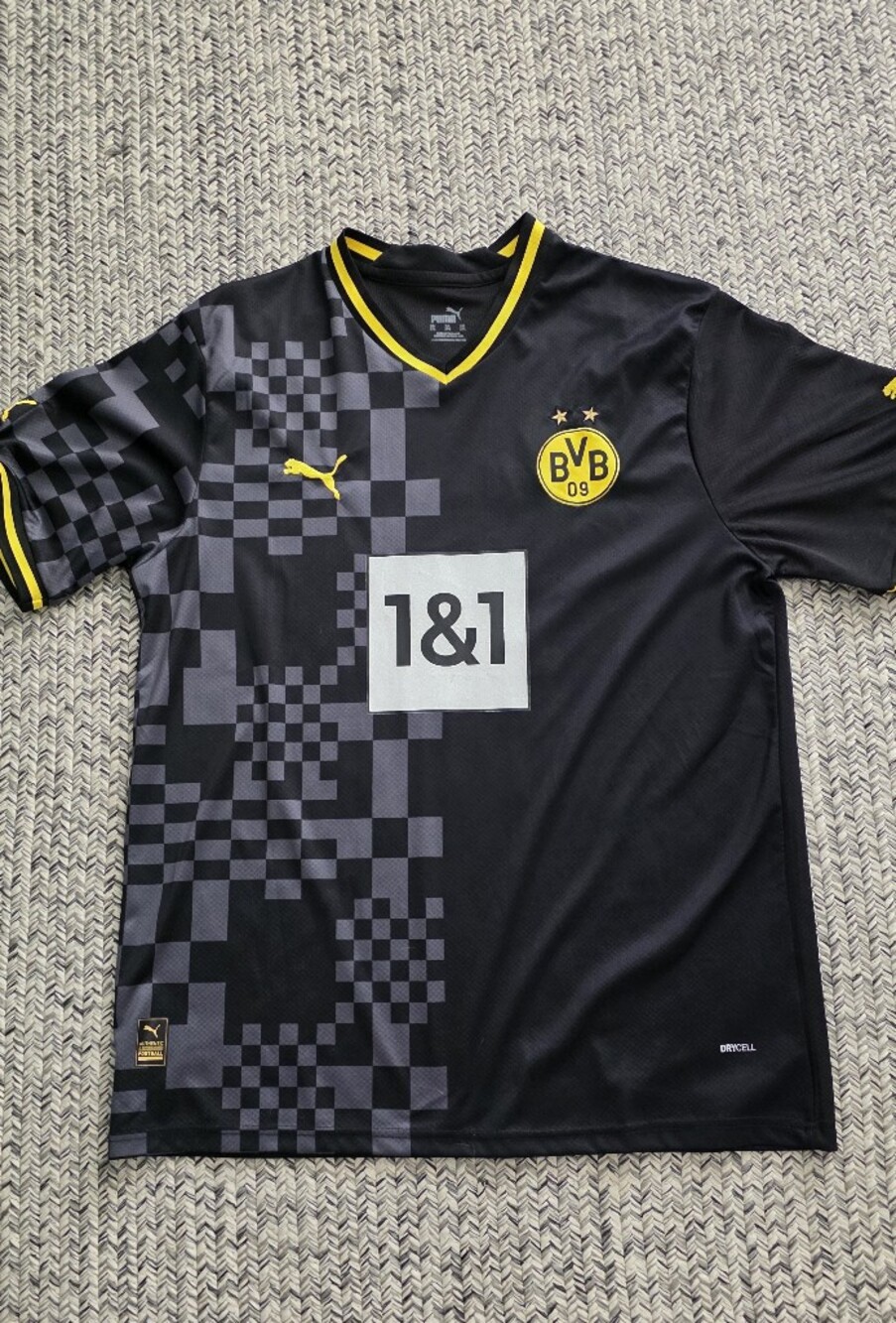 Puma Black & Yellow Borussia Dortmund BVB Haaland Replica Jersey